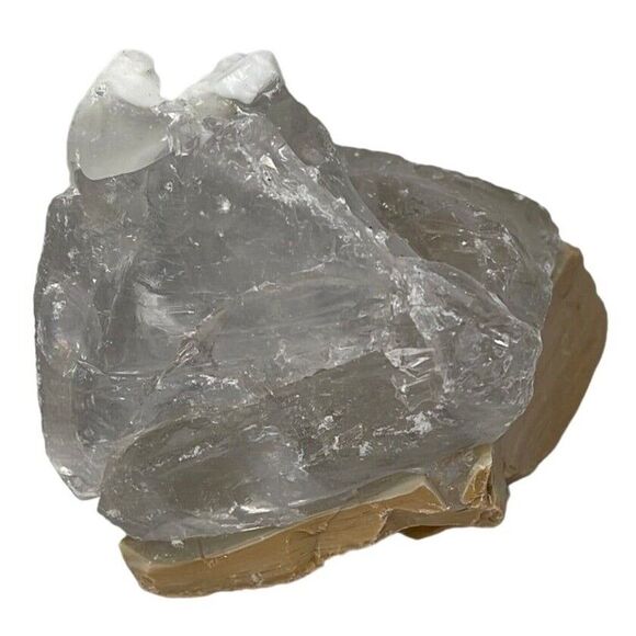 Vaseline Carmel and Milk Glass Art Glass Cullet Uranium Slag Glass #4GX32 - Picture 4 of 9